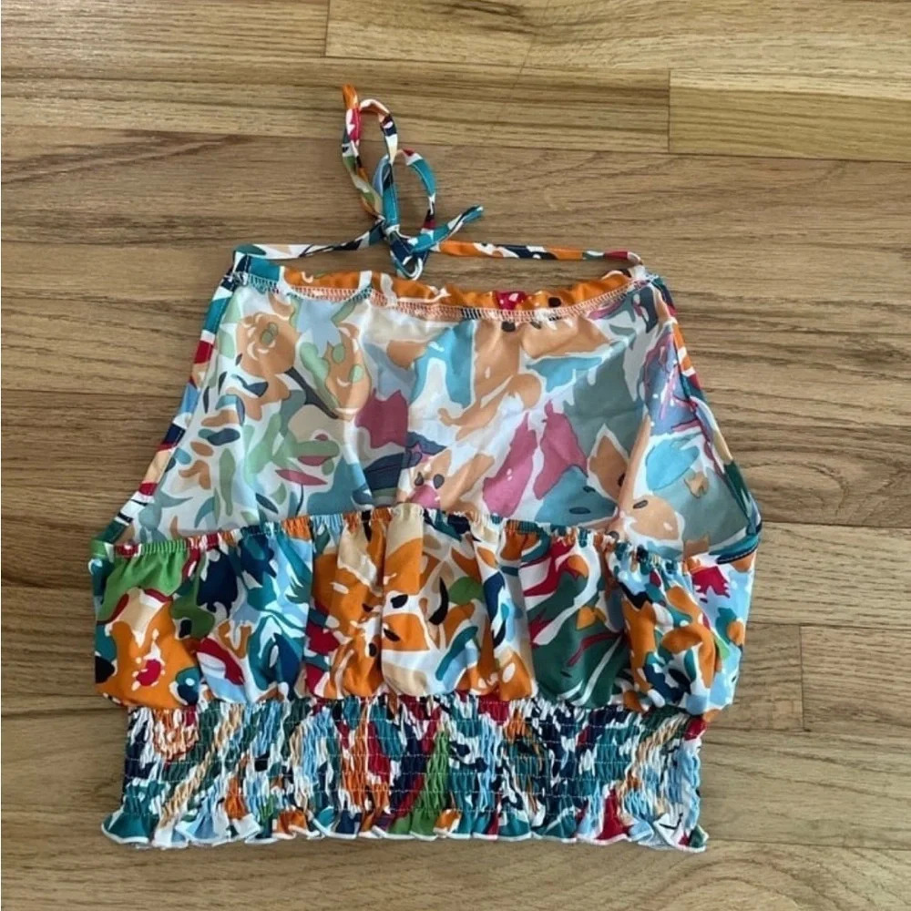 SHEIN Women’s Halter Colorful Tank Top Size Medium - Picture 5 of 5